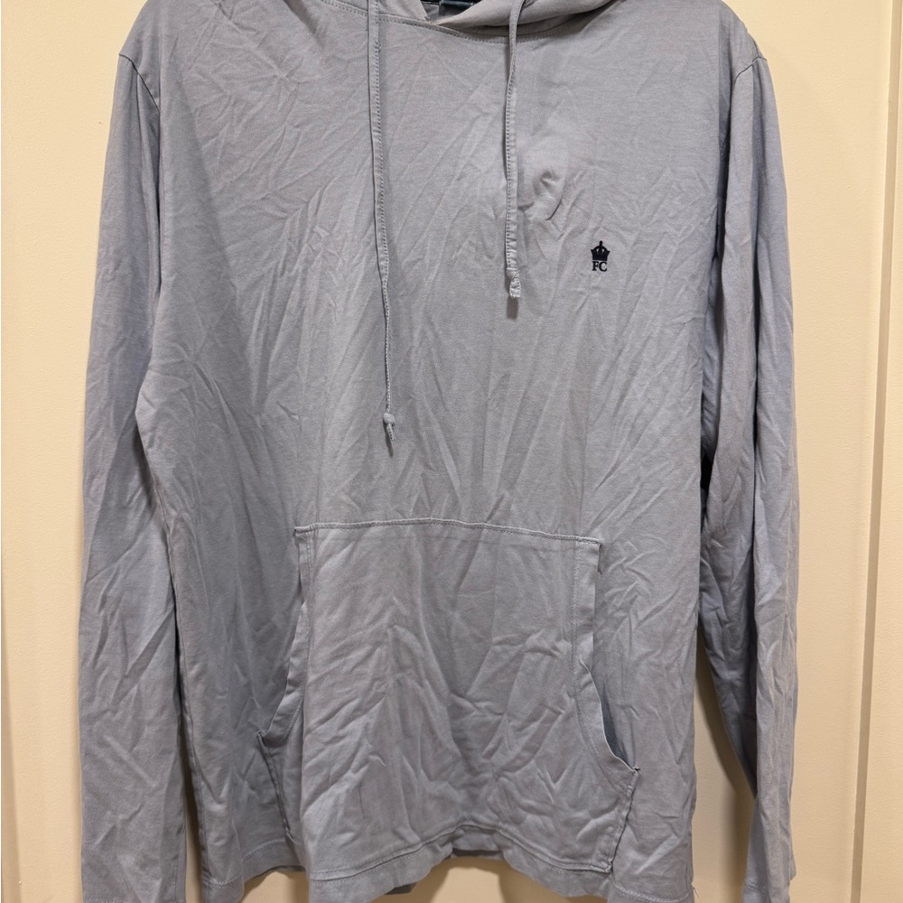 Men's Lightweight Gray Hoodie by French Connection.